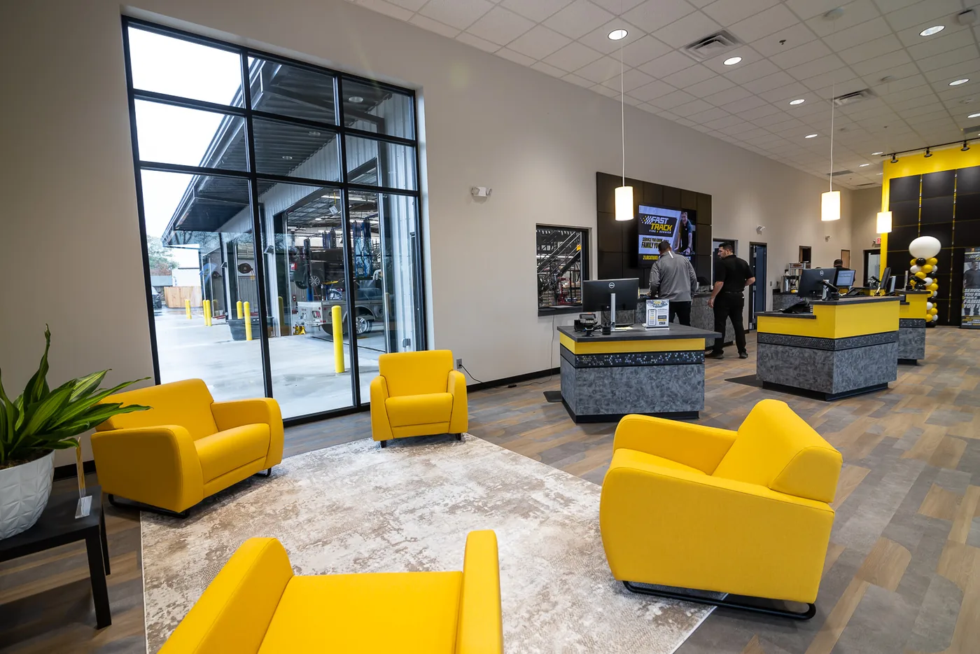 Fast Track Tire and Service Highway 75 lobby and checkout